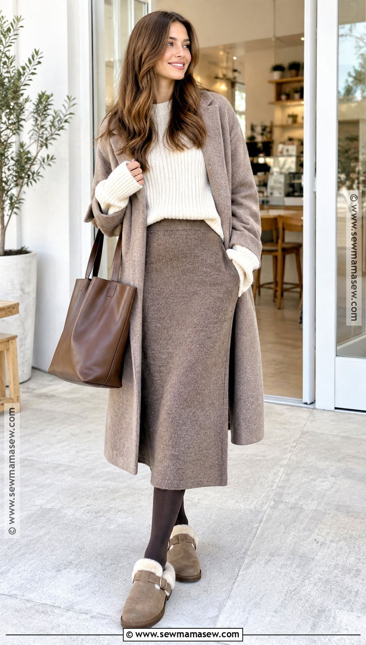 Faux Fur Shoes With Knit Midi Skirt - 15 Accessories Fall Winter 2026