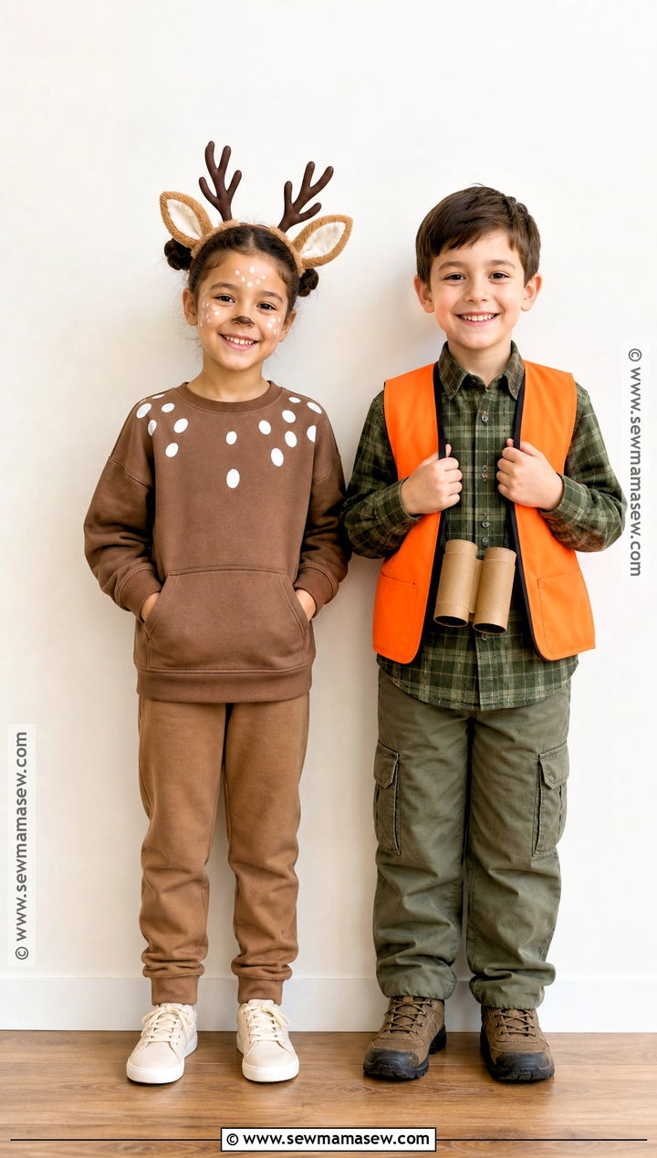 Fawn And Junior Hunter Kids Costume - 40 deer and hunter costume ideas