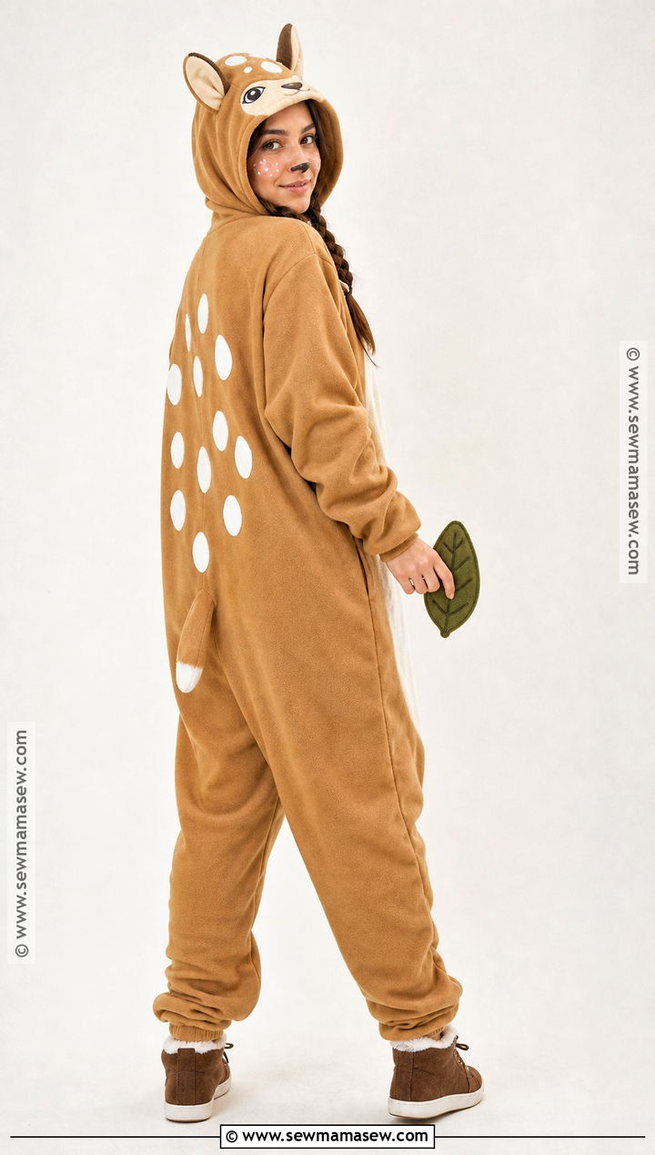 Fawn Costume With Hooded Onesie - 30 fawn halloween costume ideas