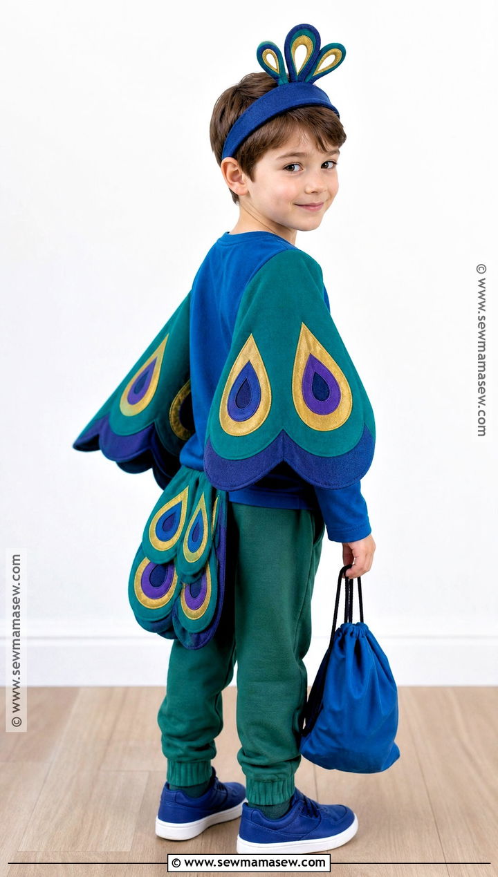 Feather Free Peacock Costume - 30 peacock costume ideas for kids