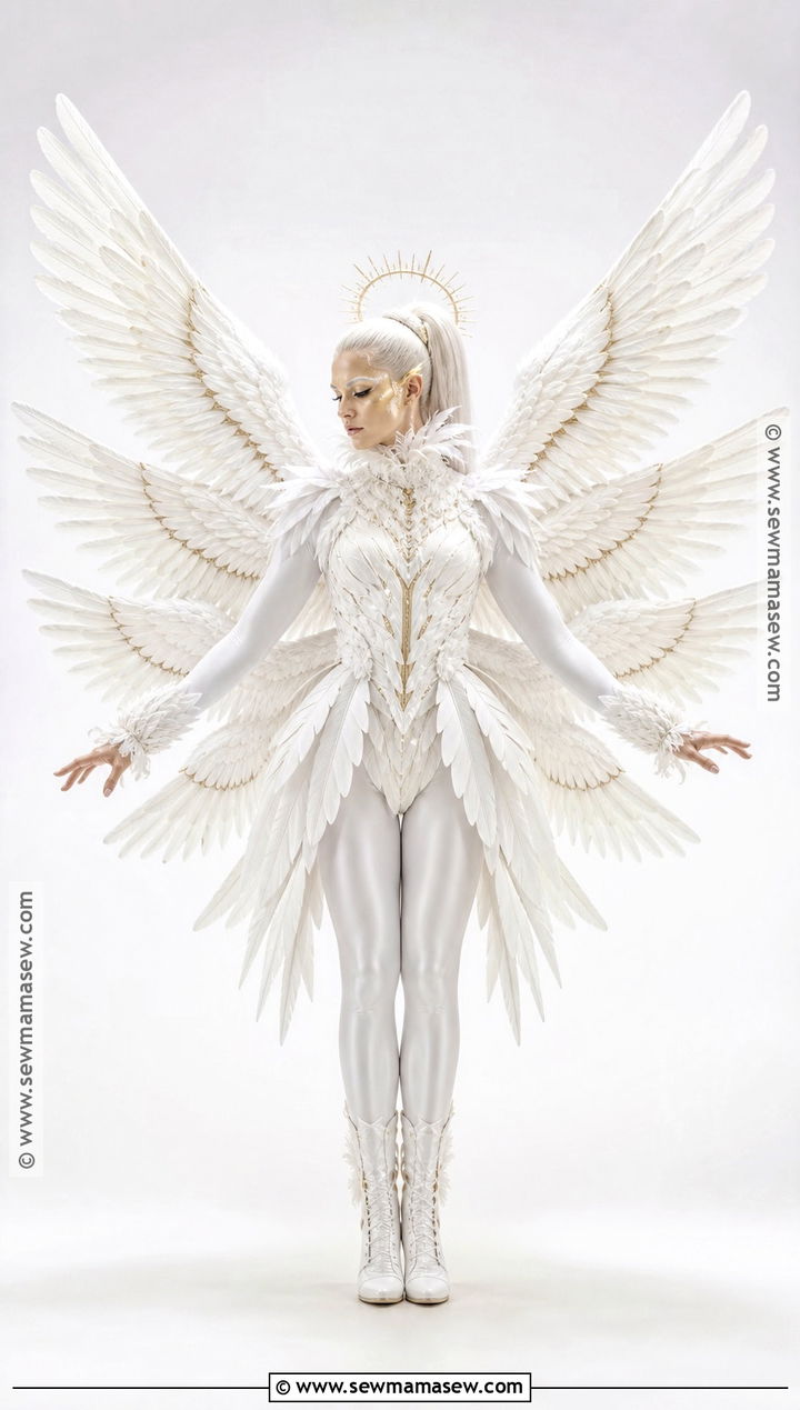 Feathered Bodysuit Seraphim Costume - 30 Seraphim Costume Ideas