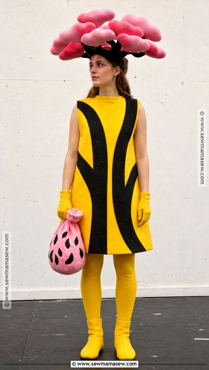 Felt Lorax Tree Costume With Structured Crown - 30 Lorax Tree Costume Ideas