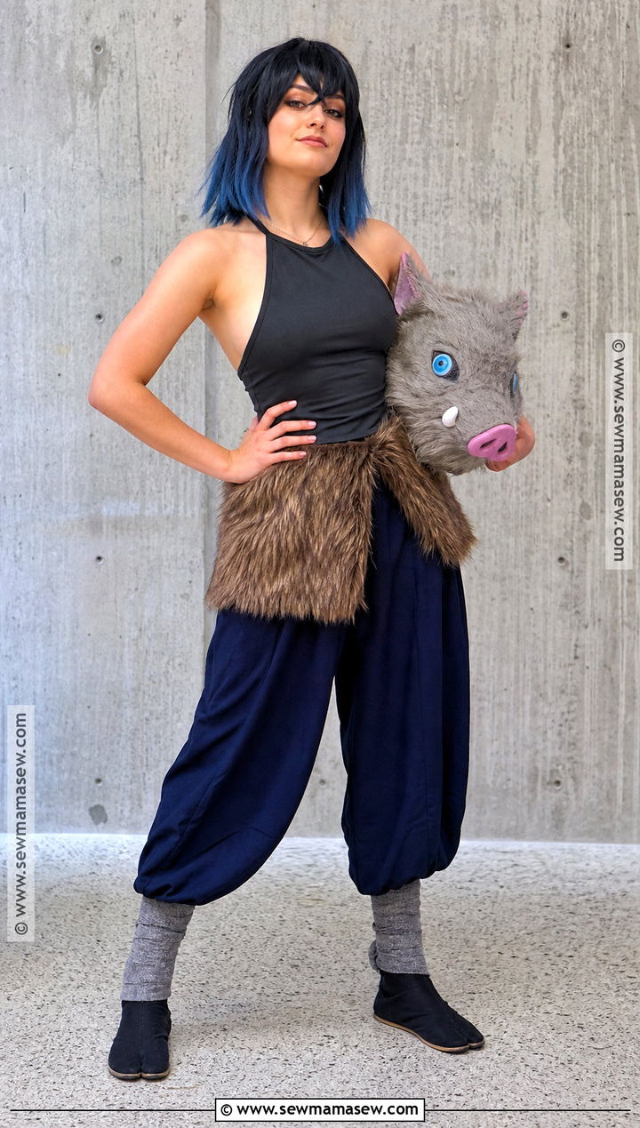 Female Inosuke Cosplay With Halter Top - 30 Inosuke Cosplay Ideas for Females