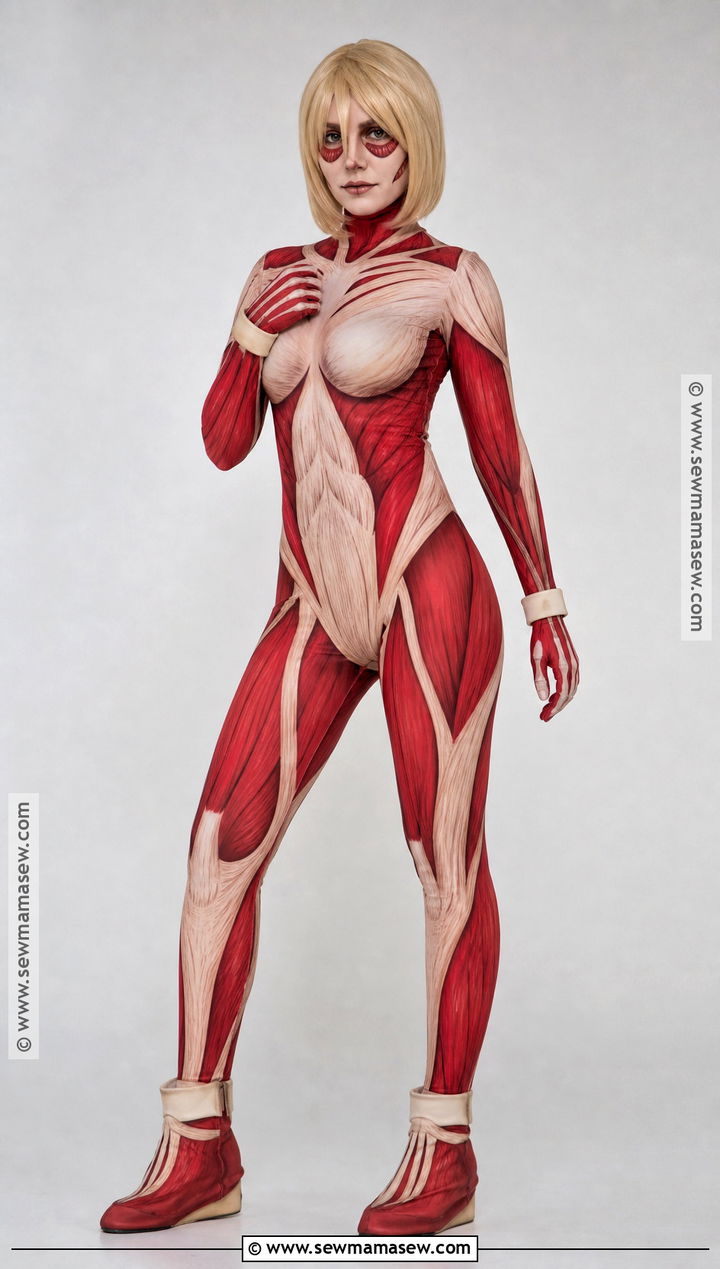 Female Titan Costume With Skeletal Face Paint - 30 female titan costume ideas