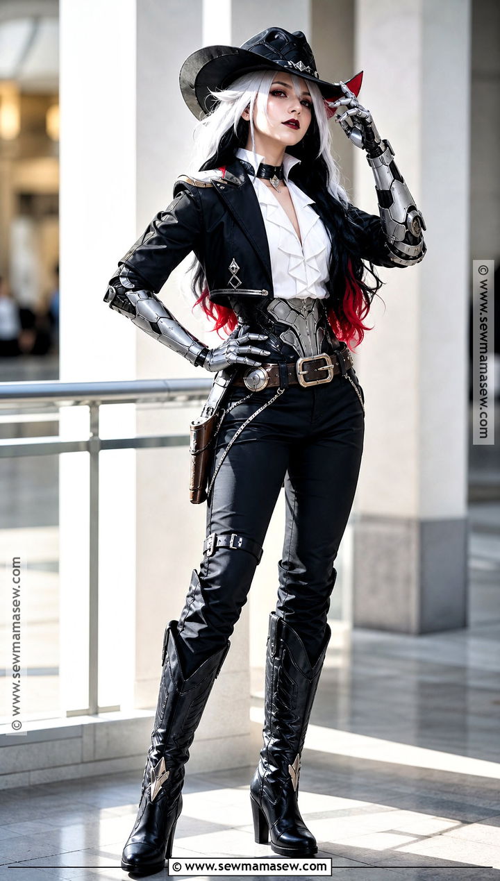 Feminine Boothill Cosplay With Ruffled Shirt - 30 Boothill Cosplay Ideas
