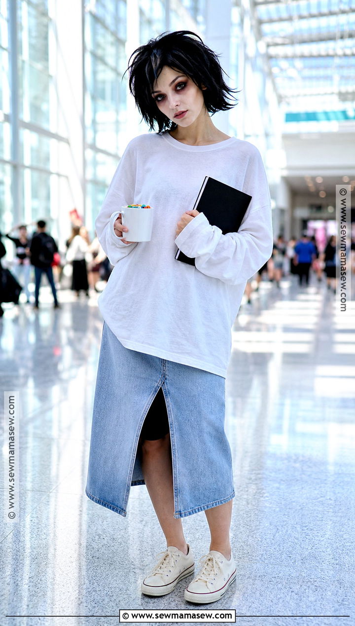 Feminine L Cosplay With Denim Skirt - 40 l cosplay ideas
