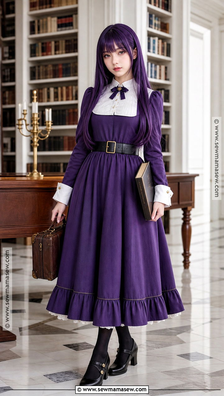 Fern Anime Costume With Purple Dress - 35 anime costume ideas