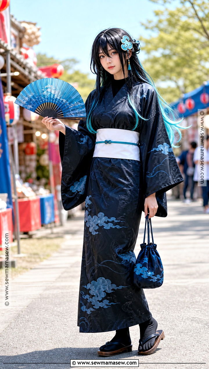 Festival Tokito Cosplay With Black Yukata - 35 tokito cosplay ideas