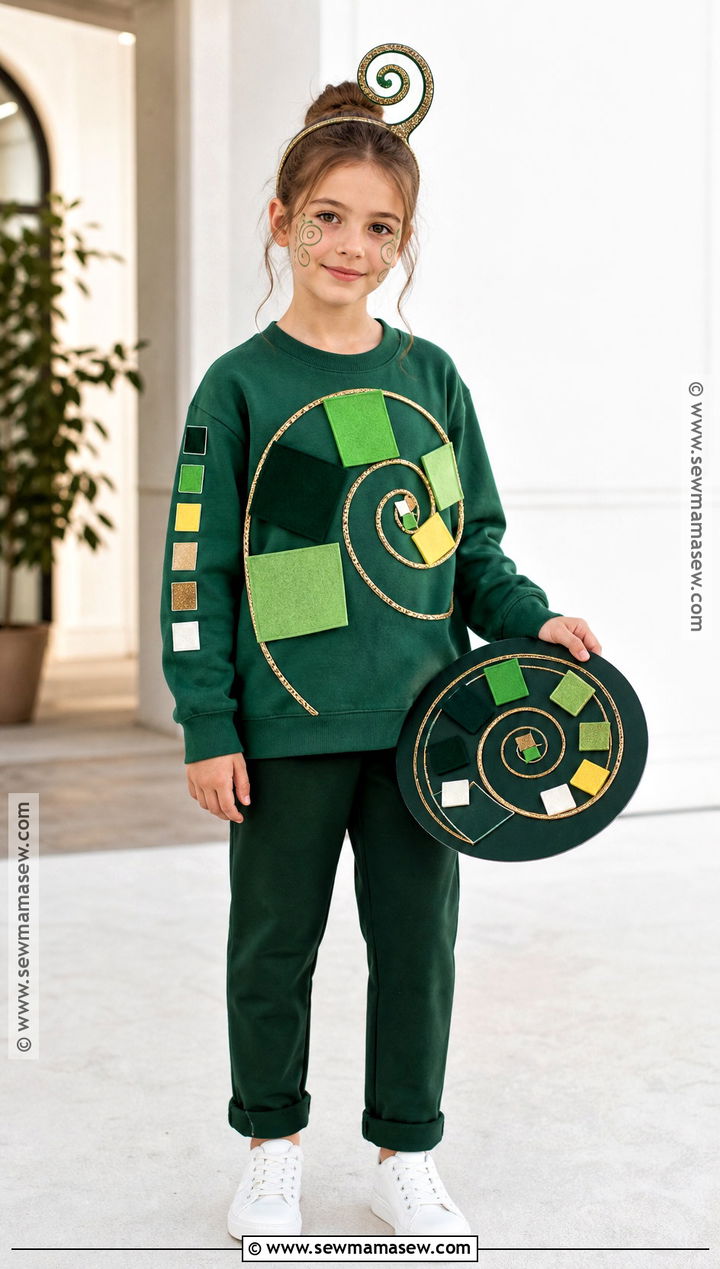 Fibonacci Spiral Maths Day Costume - 30 maths day costumes for kids