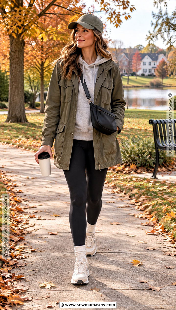 Field Jacket And Leggings Autumn Outfit - 25 autumn outfit ideas 2026