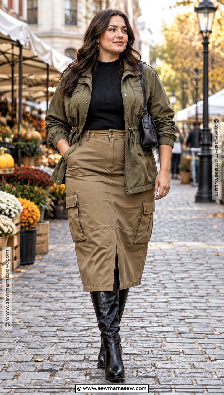 Field Jacket With Cargo Skirt - 30 fall jackets