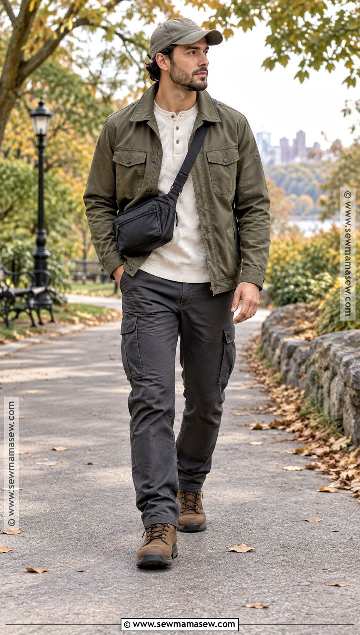 Field Jacket and Cargo Pants Fall Outfit - 15 fall outfits for men