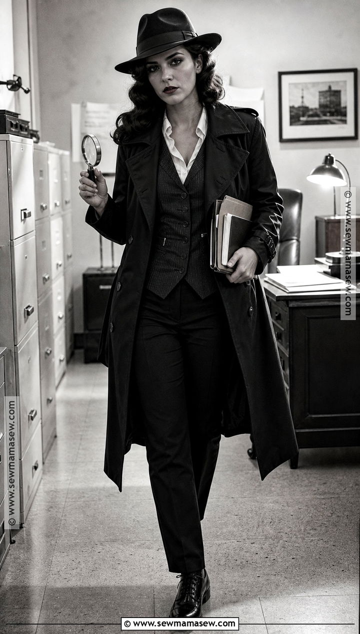 Film Noir Detective Costume - 45 nun costume ideas