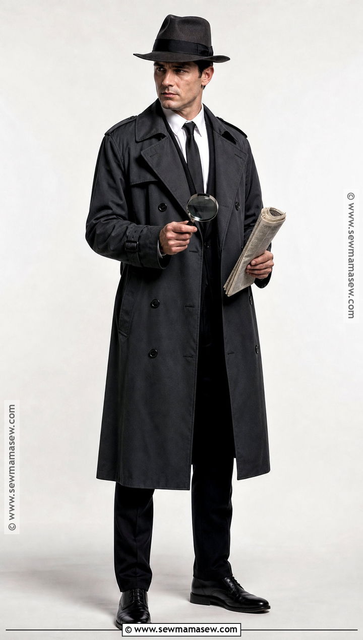 Film Noir Detective Costume - 30 Black And White Halloween Costume Ideas