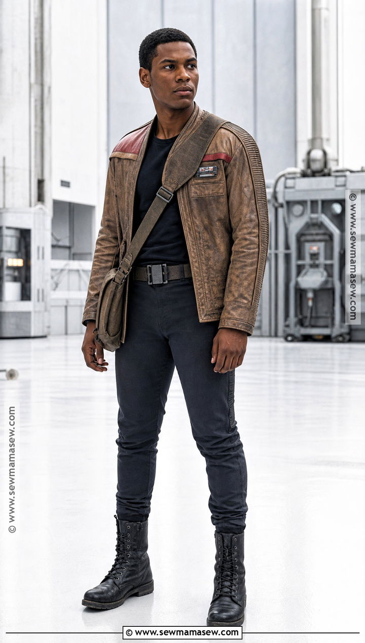 Finn Costume With Brown Jacket - 30 Easy Star Wars Costumes