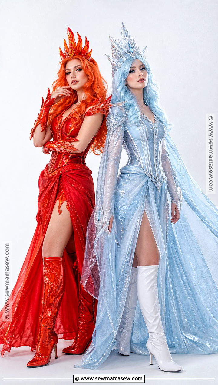 Fire And Ice Costume - 40 halloween costumes for two