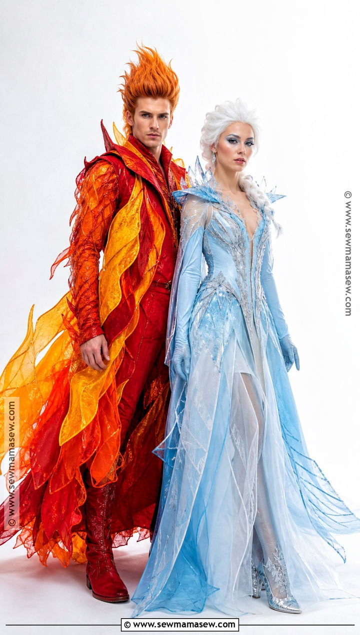 Fire And Ice Couple Costume - 50 couple costumes for halloween