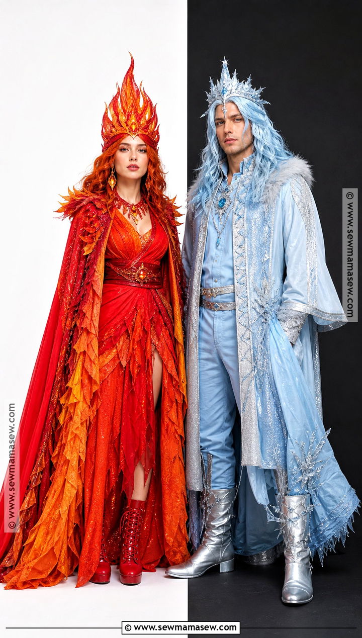Fire And Ice Couple Costume - 45 duo halloween costumes for couples