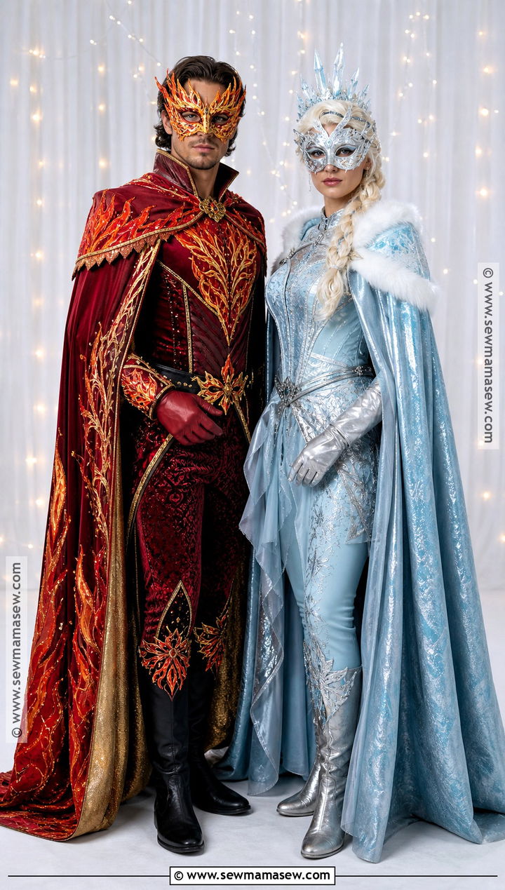 Fire And Ice Couple Masquerade Costume - 35 masquerade halloween costumes