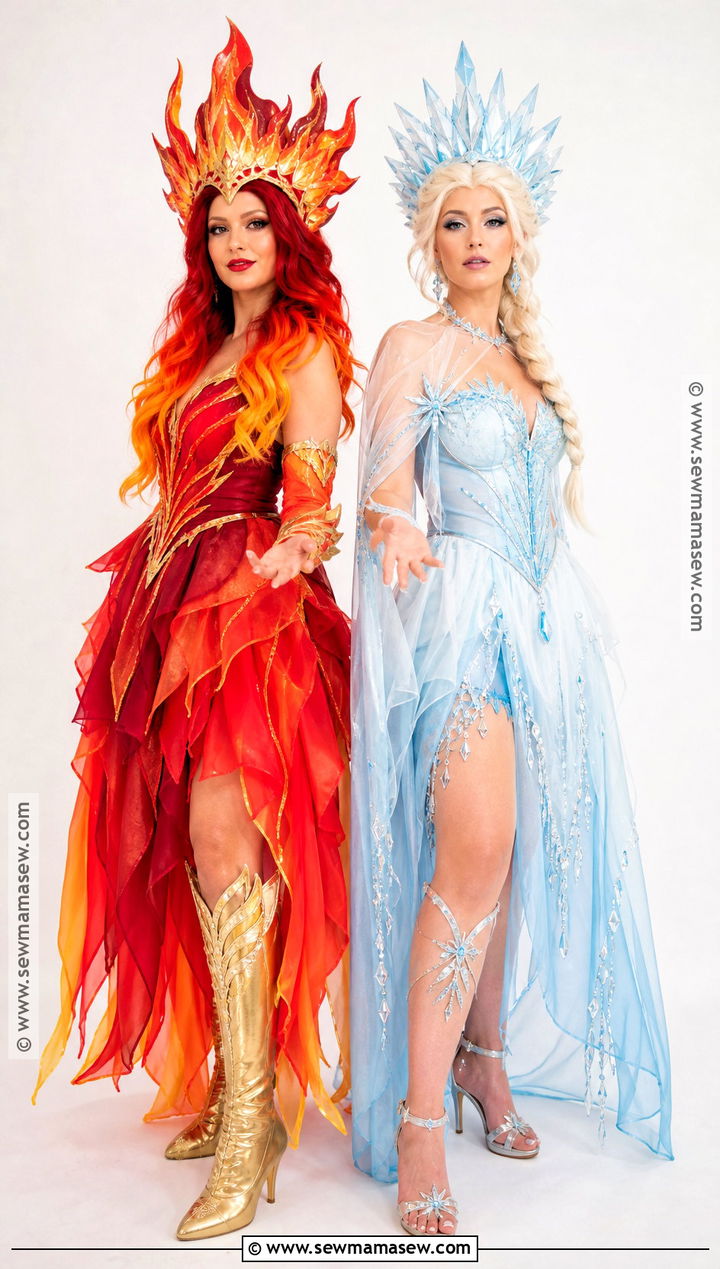 Fire And Ice Duo Costume - 45 halloween costumes women duo