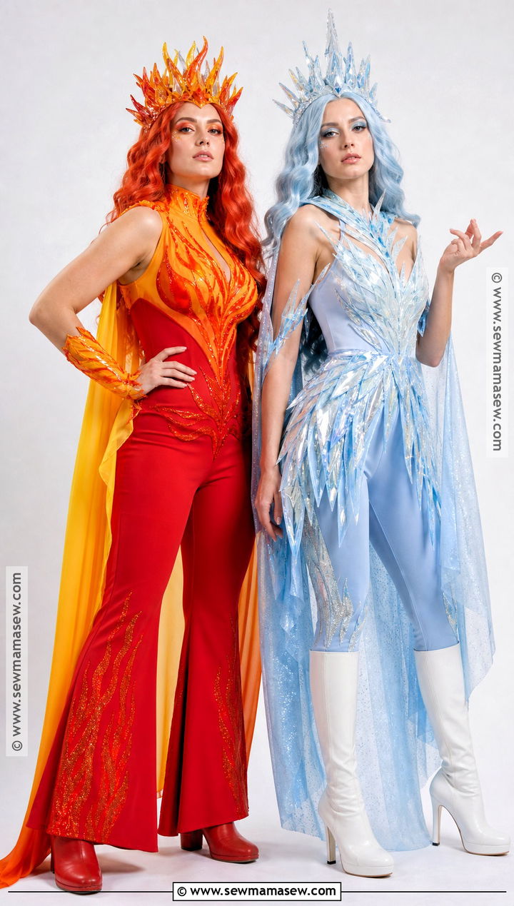 Fire And Ice Duo Costume - 50 halloween costumes duo