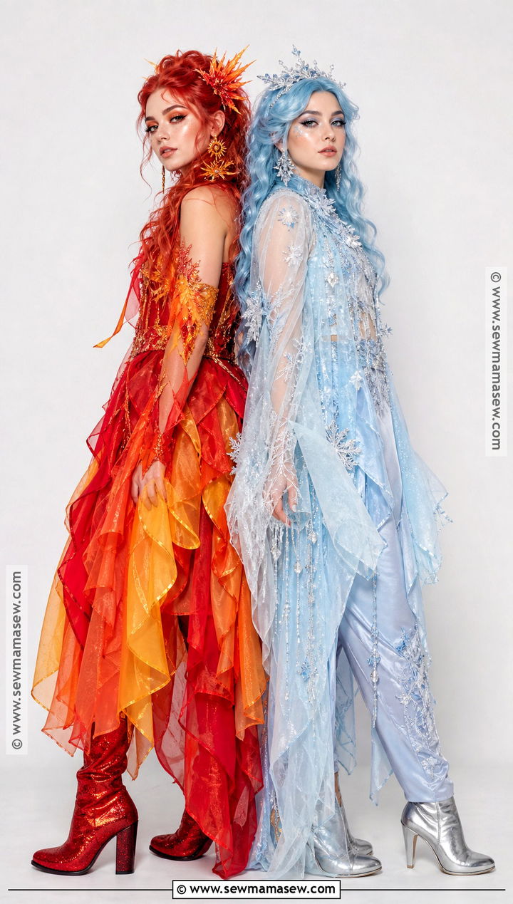 Fire And Ice Friend Costume - 30 friend costume ideas two