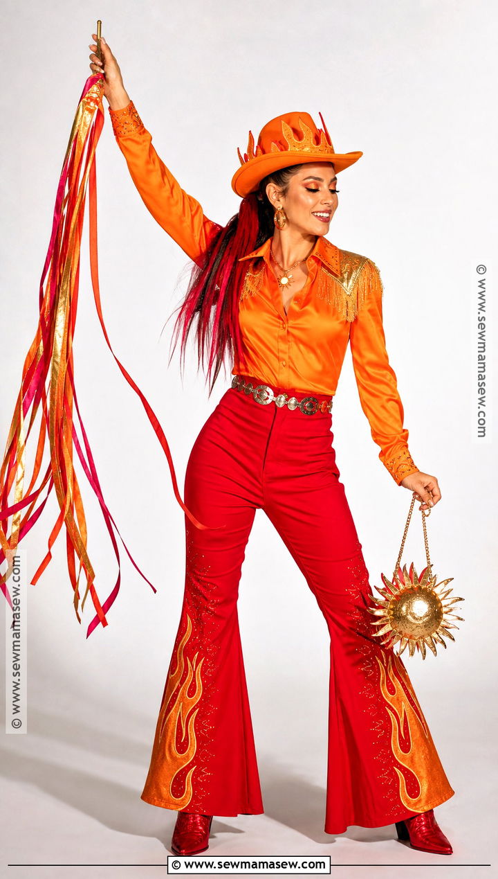 Fire Cowgirl Costume - 45 cowgirl halloween costumes