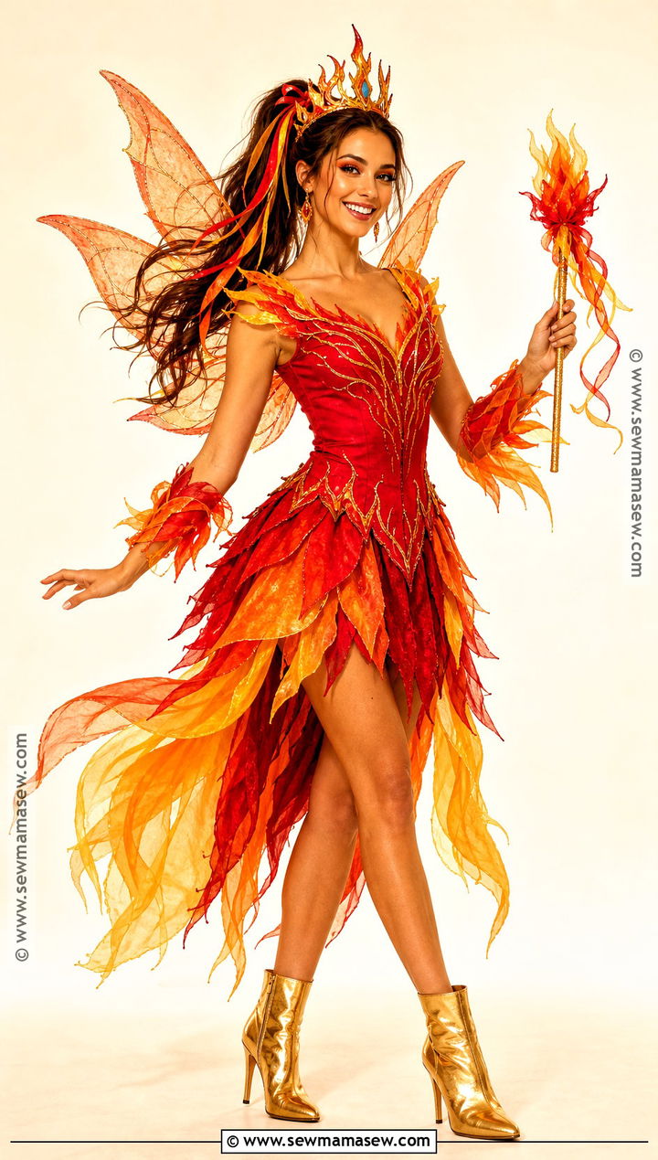 Fire Fairy Costume - 35 fairy costume ideas for women