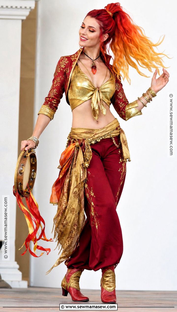 Fire Genasi Bard Cosplay - 30 dnd cosplay ideas