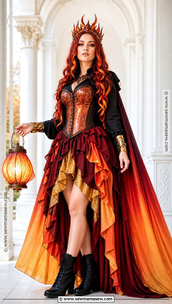 Fire Queen Corset Costume - 35 corset costumes