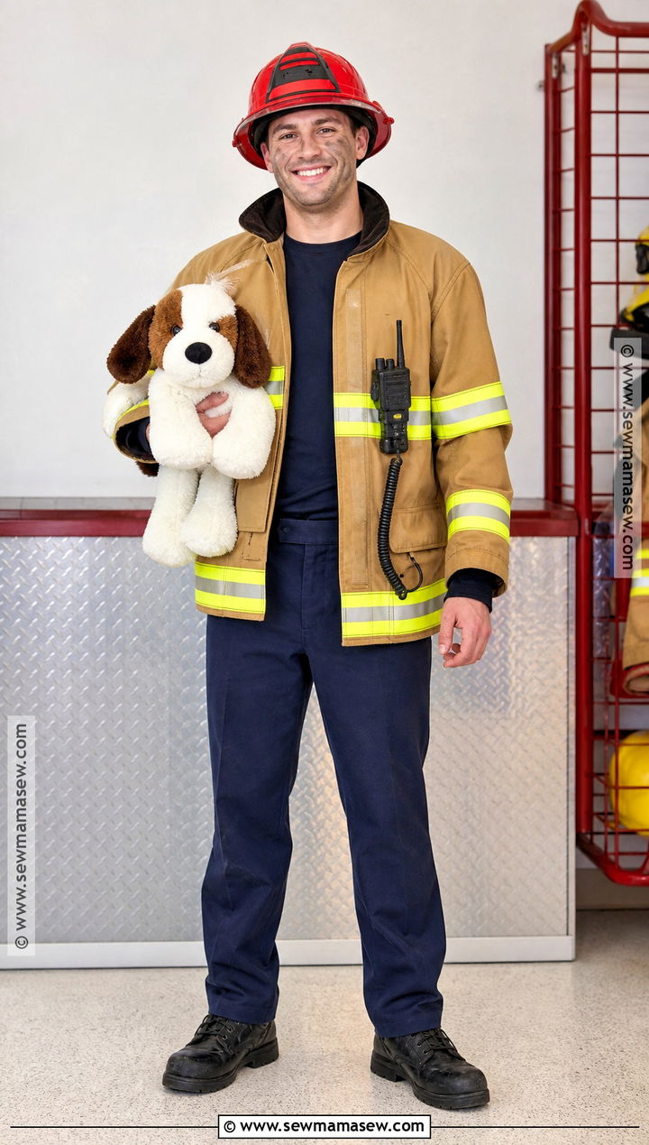 Firefighter Costume With Reflective Jacket - 50 men halloween costumes