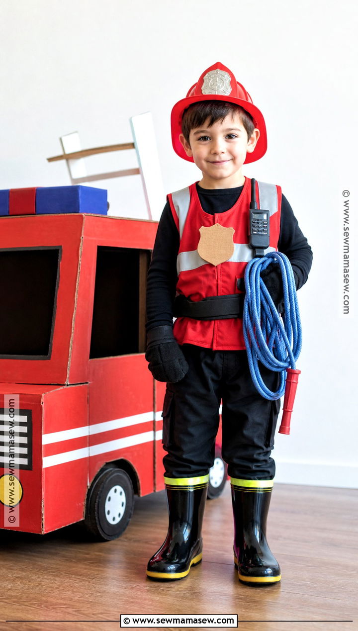 Firefighter Fancy Dress Costume - 35 fancy dress costumes for kids
