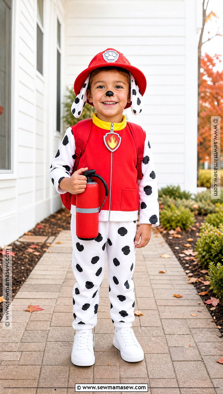 Firefighter Marshall Halloween Costume - 30 paw patrol halloween costume ideas