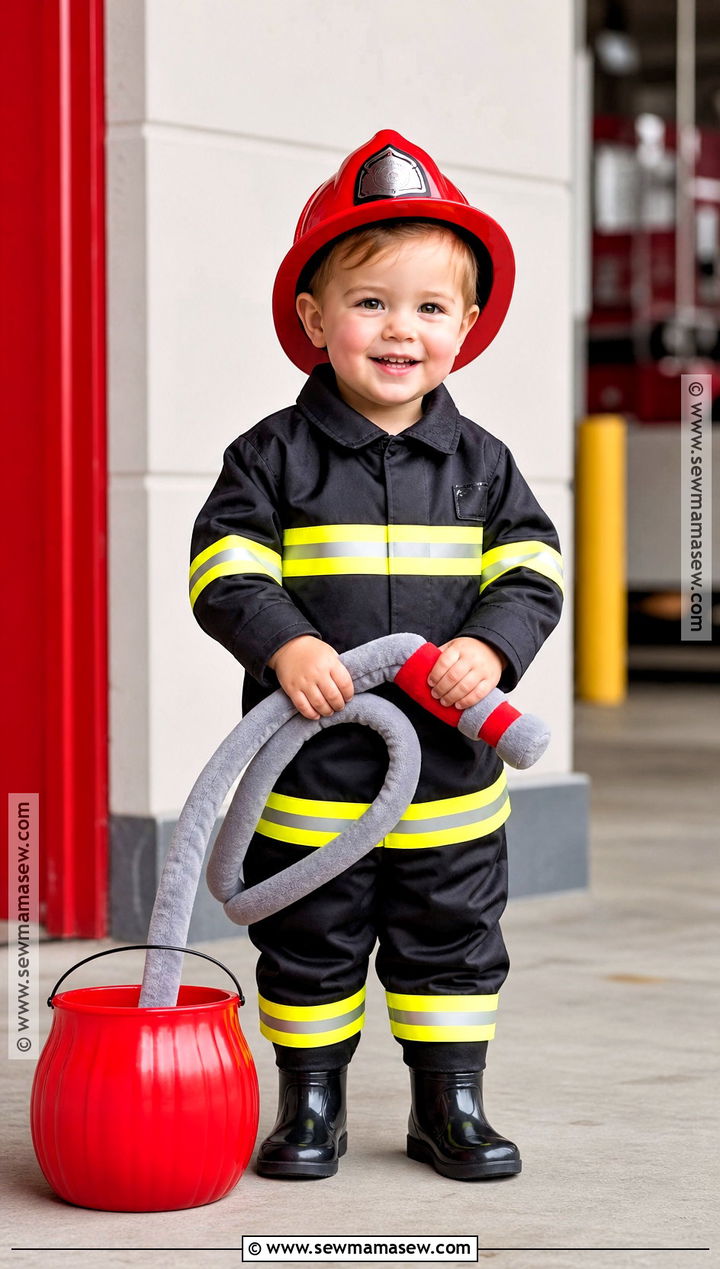 Firefighter Toddler Costume - 30 halloween toddler costumes