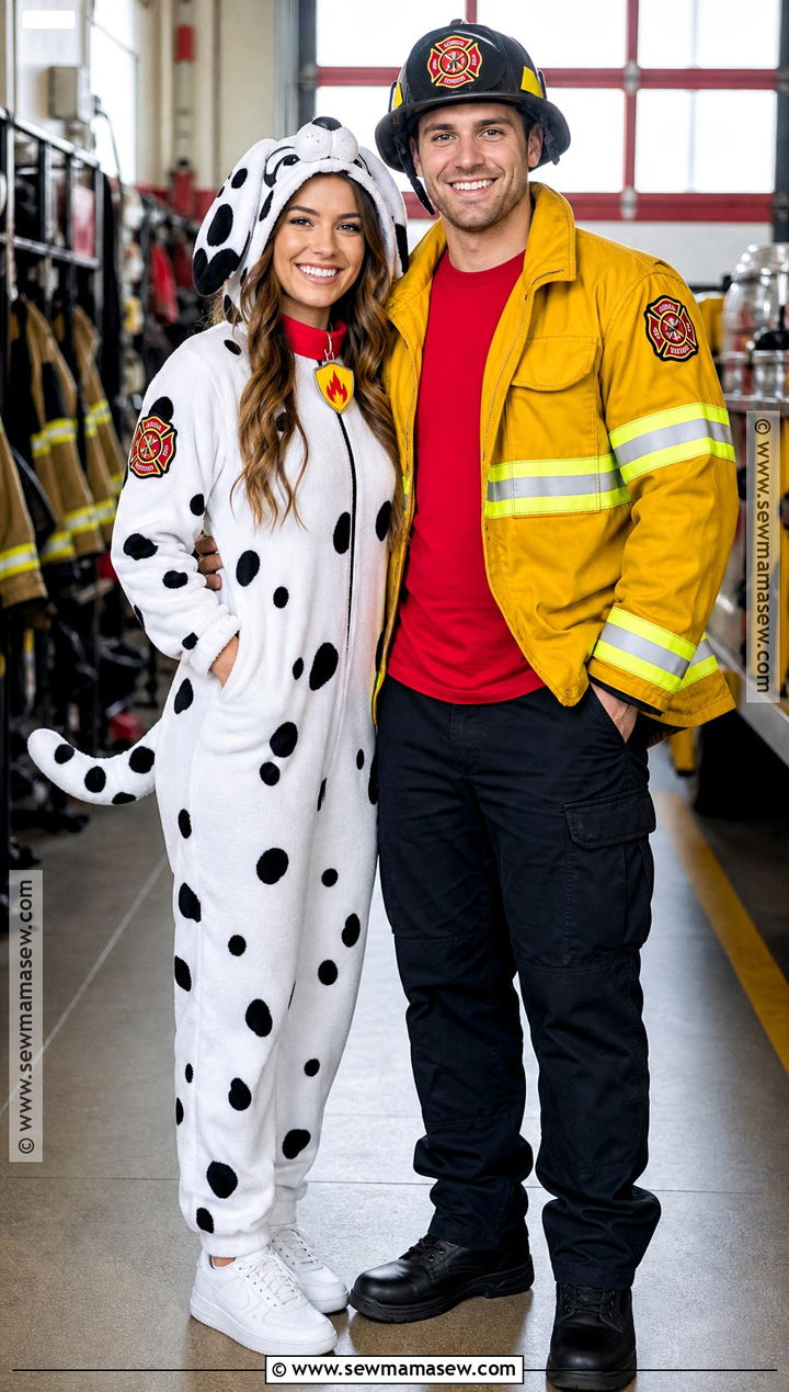 Firehouse Mascot Dalmatian And Firefighter Costume - 35 dalmatian and firefighter costume ideas