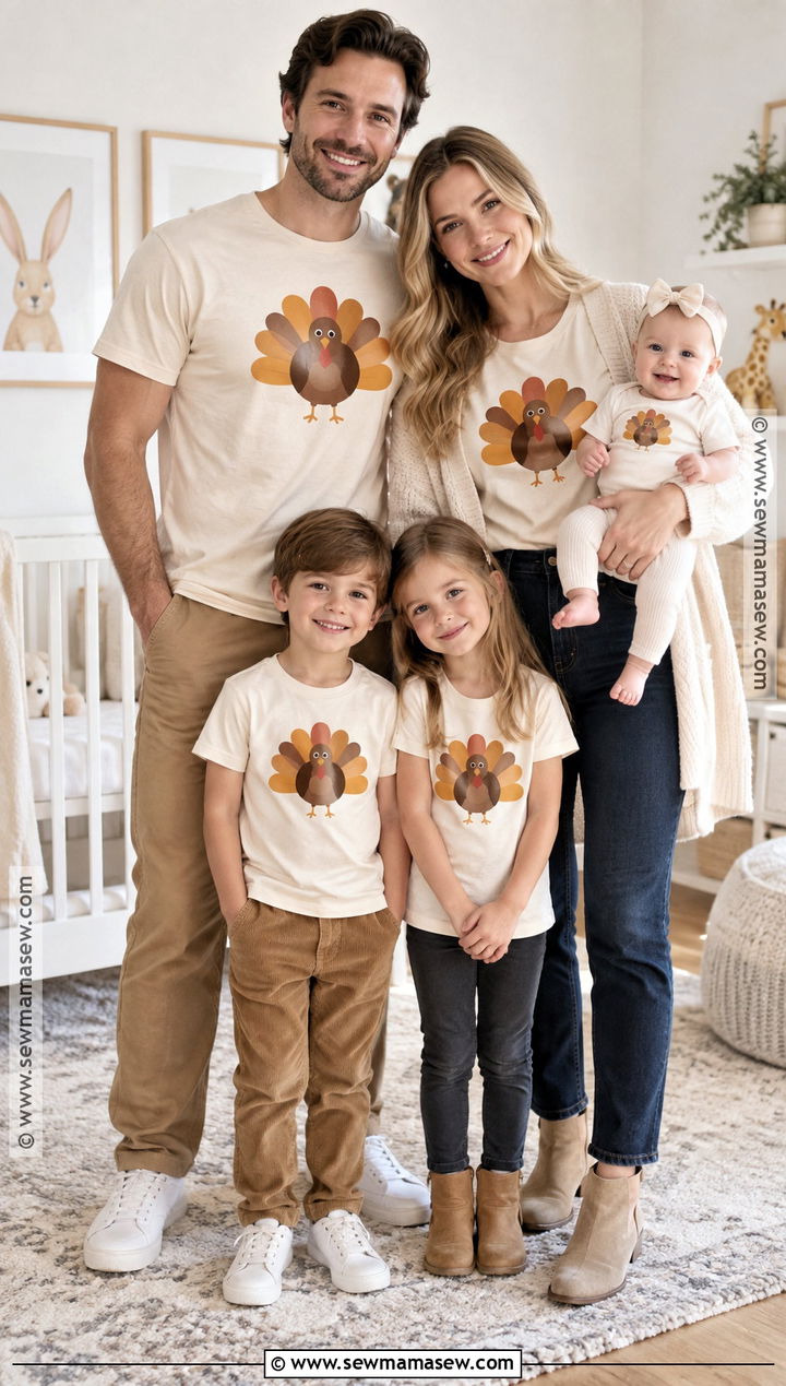 First Thanksgiving Family T Shirts With Baby Bodysuit - 15 thanksgiving family tshirts ideas
