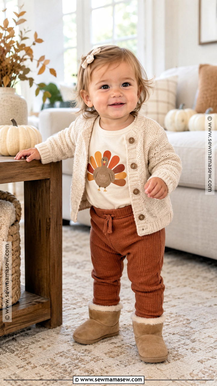 First Thanksgiving Toddler Shirt With Soft Pants - 20 kids thanksgiving shirts