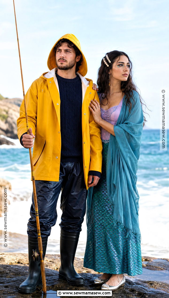 Fisherman And Mermaid Couple Costume - 35 Fisherman Costume Ideas