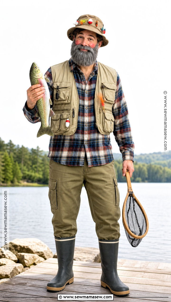 Fisherman Costume With Utility Vest - 30 Simple Halloween Costumes for Men