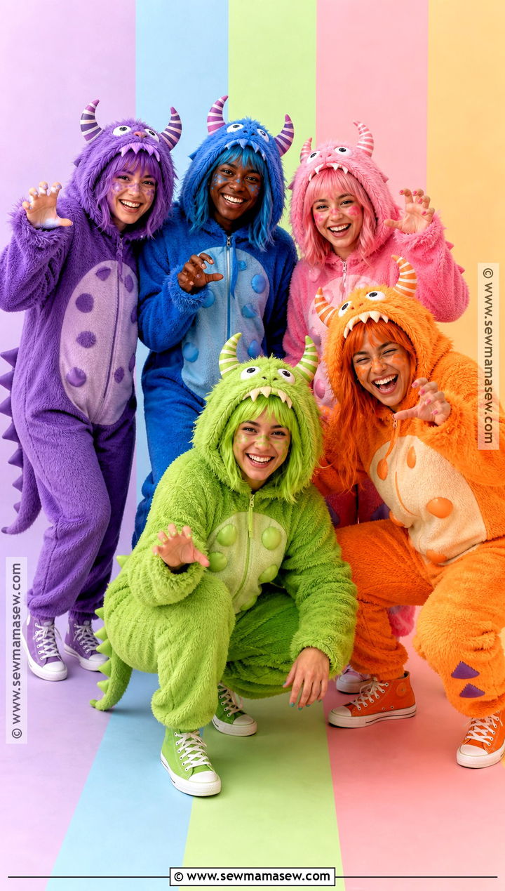 Five Little Monsters Costume - 35 5 people halloween costumes