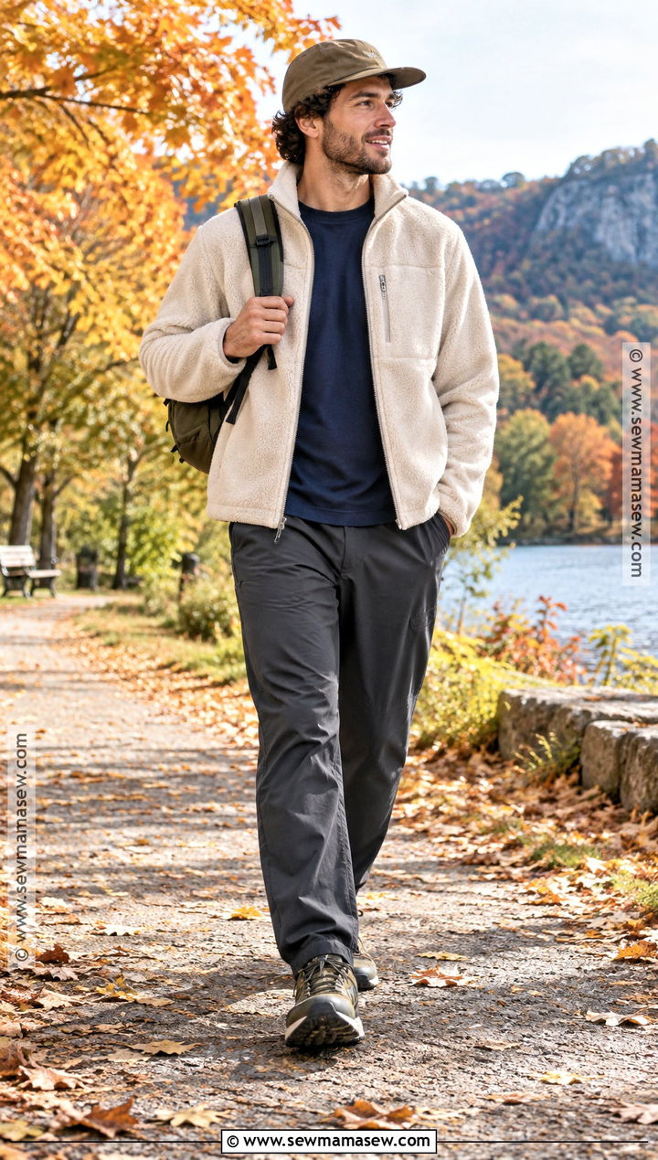 Five Panel Cap With Fleece Jacket - 15 Fall Hats for Men
