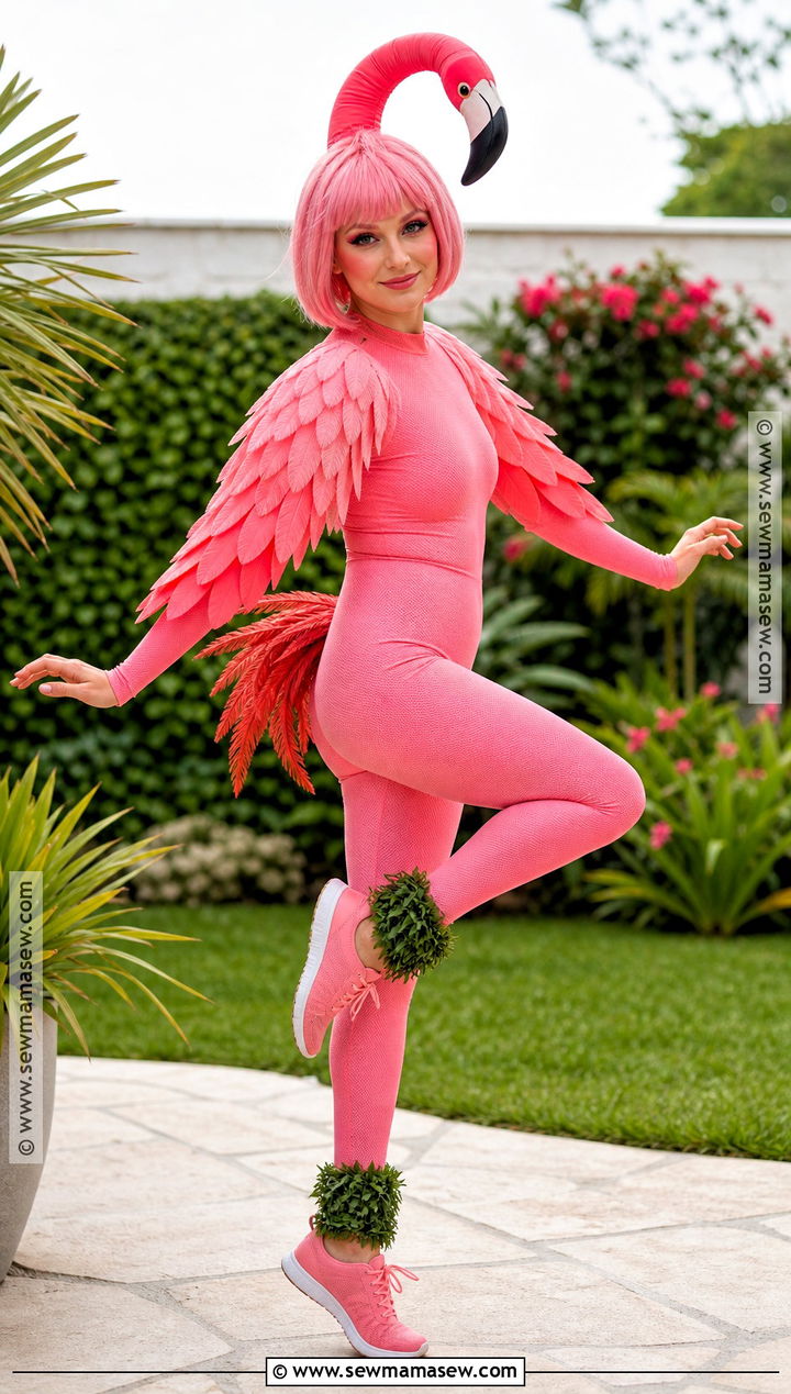 Flamingo Lawn Ornament Costume - 35 unique costume ideas