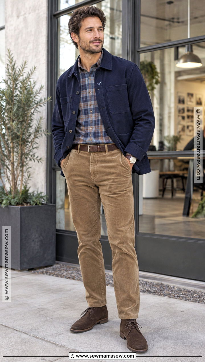 Flannel Outfit With Corduroy Pants - 15 flannel outfits men fall