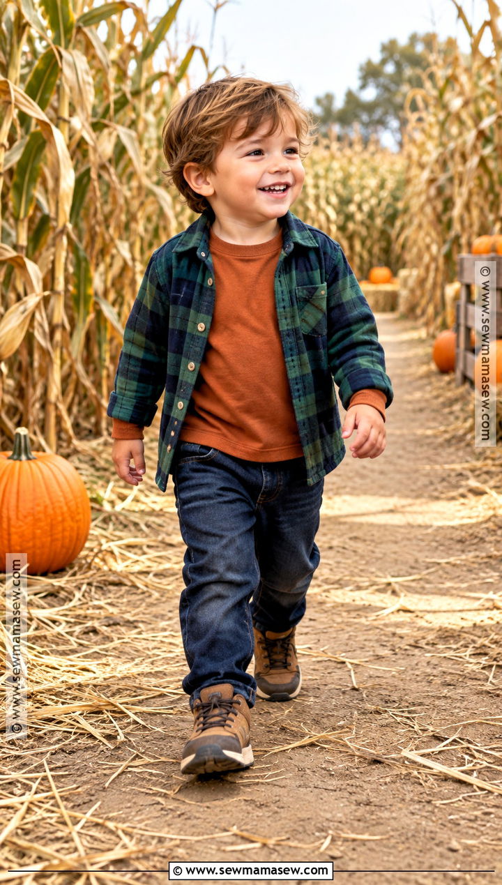 Flannel Overshirt Pumpkin Patch Toddler Outfit - 20 Pumpkin Patch Toddler Outfit Ideas for Boys