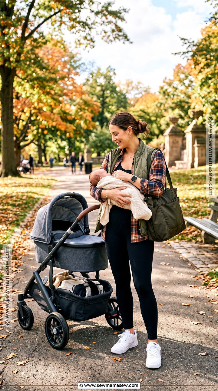 Flannel Shirt And Leggings Breastfeeding Outfit - 20 Breastfeeding Outfits Fall