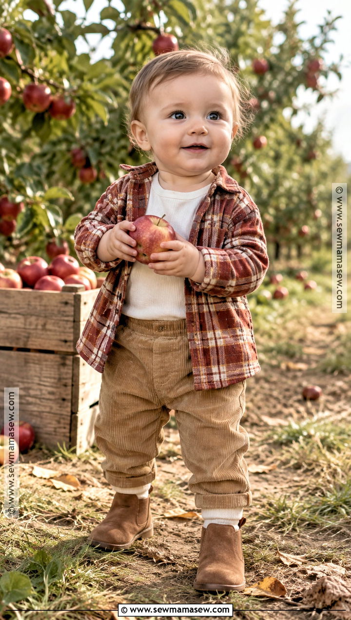 Flannel Shirt And Pants Baby Fall Outfit - 25 baby fall outfits