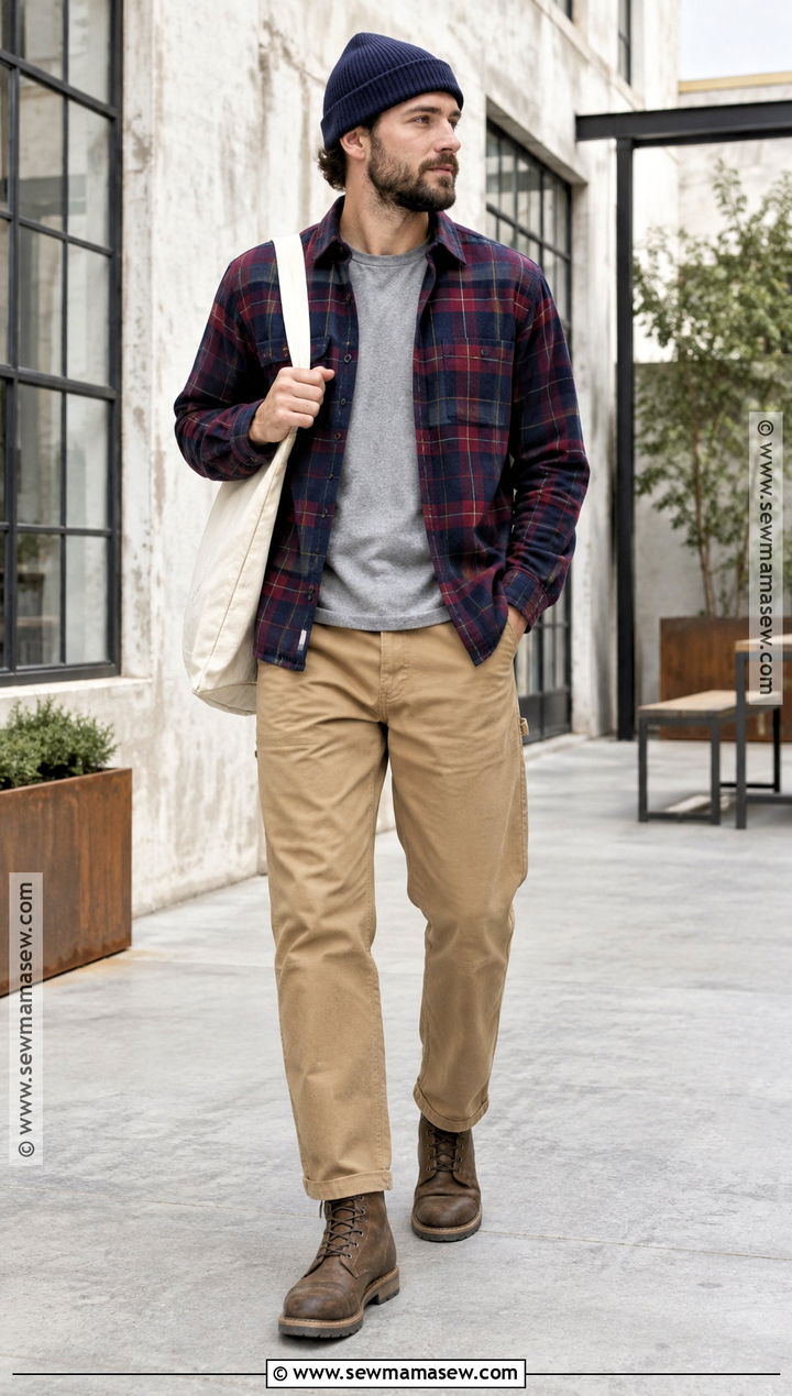 Flannel Shirt And Work Pants Fall Outfit - 20 fall outfit ideas for men