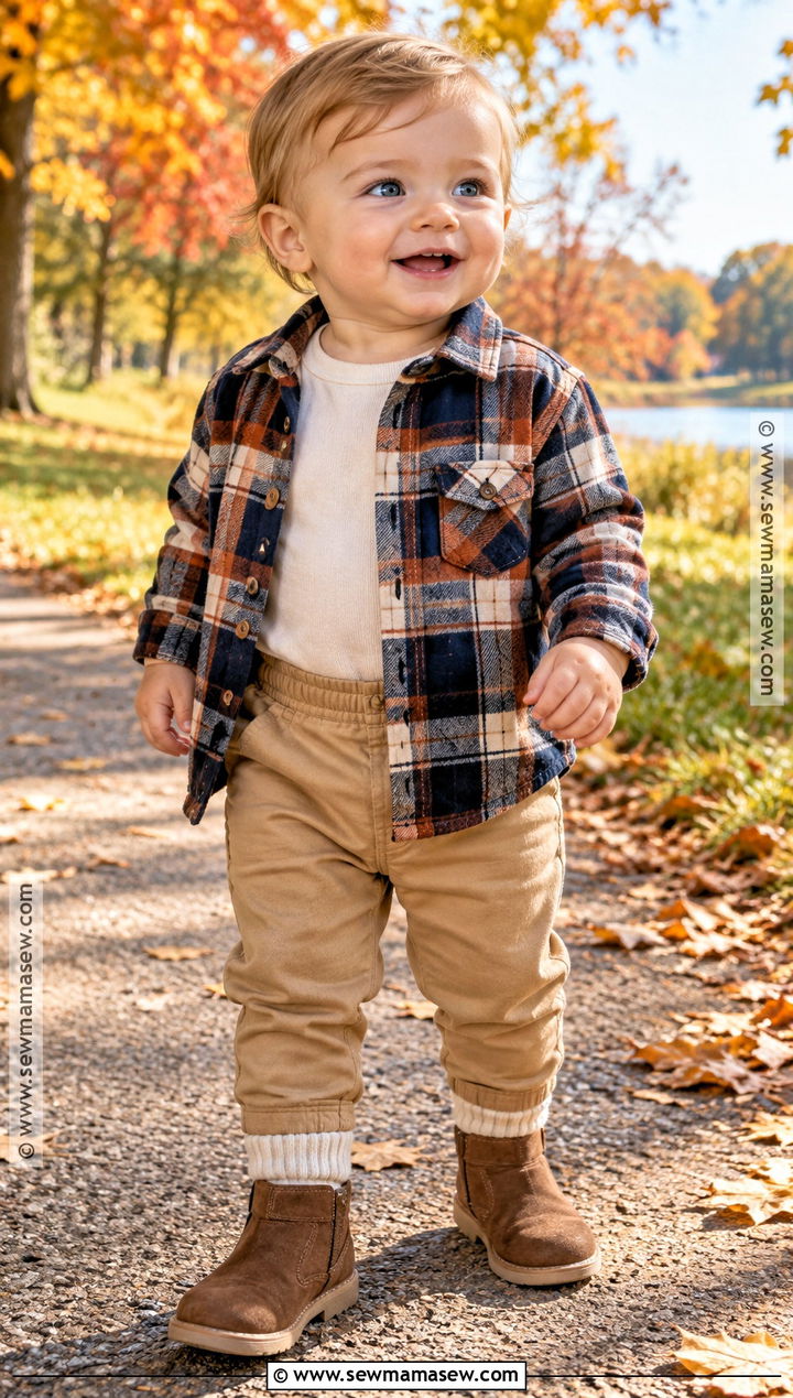 Flannel Shirt Baby Boy Fall Outfit - 20 fall outfits for baby boys