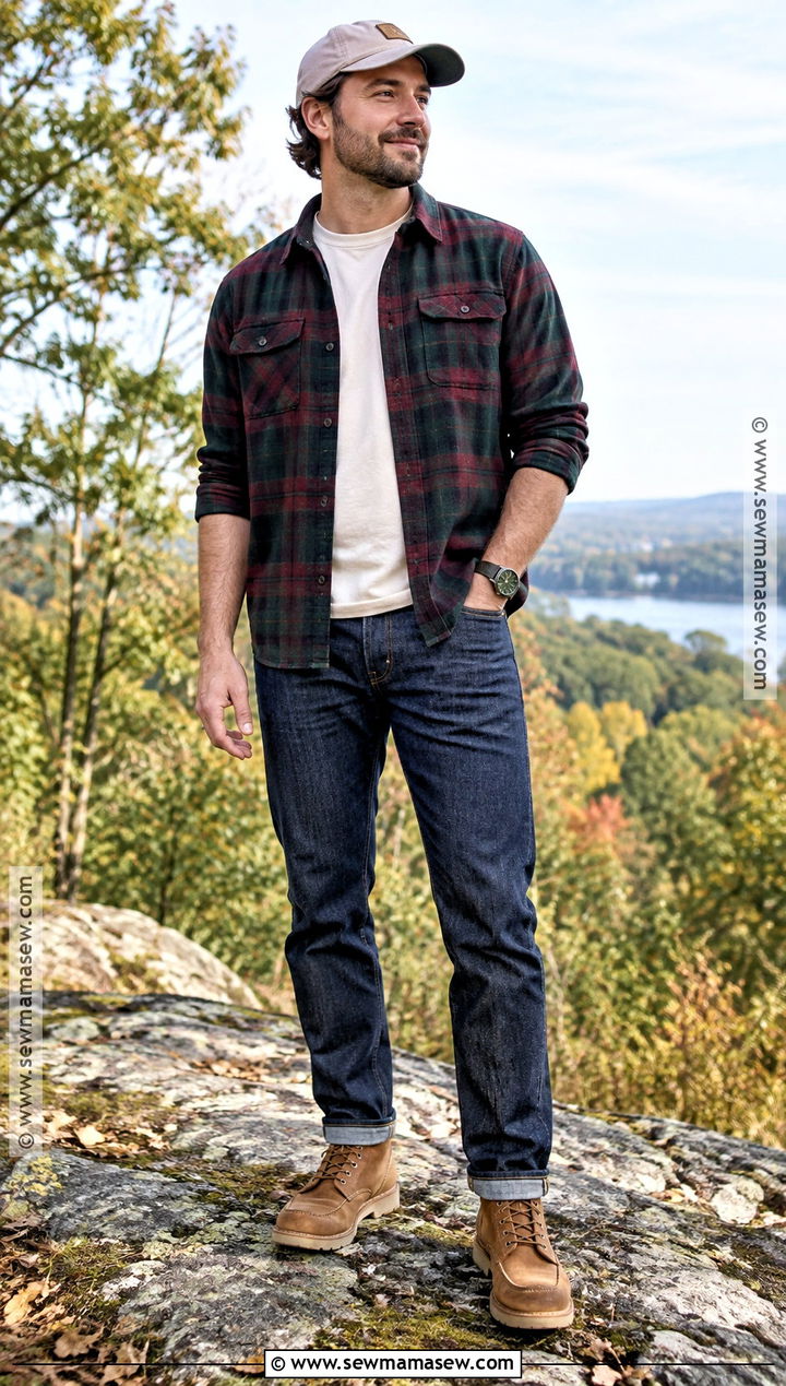 Flannel Shirt Fall Outfit - 30 fall outfits for men