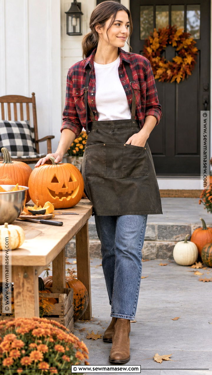 Flannel Shirt Pumpkin Carving Outfit - 20 Pumpkin Carving Outfit Ideas